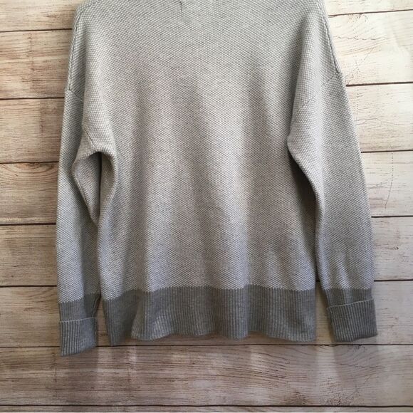 NEW WITHOUT TAGS RACHEL ZOE MOCK TURTLENECK SWEATER IN GRAY - Picture 6 of 7